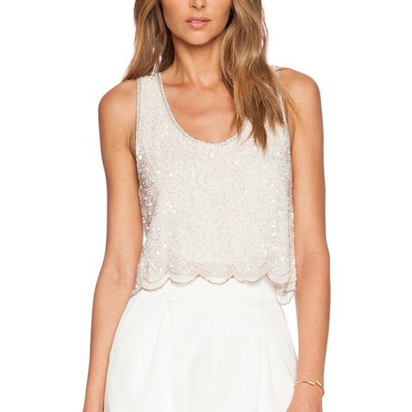 MLV sequin cropped tank - Picture 1 of 4